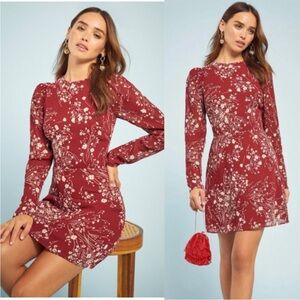 Reformation Romee Mini Red Dress Bryce Size 4